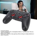 Miniatyrbillede 3 af 7: 2.4G trådløs controller følsom kontrol trådløs spilcontroller med USB-modtager til tv-computer