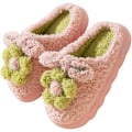 Miniatyrbild 1 av 4: Damtofflor för Vuxna Varma Plåsterblommor Inomhus Halksäkra Hem Tjockt Botten Vinter Herrar Bomull Pink 40-41