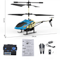 Miniatyrbild 2 av 2: Fjärrkontrollhelikopter,  En knapp start/landning, 3,5 Ch