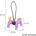 Miniatyrbild 4 av 6: Läder Tassel Pony Nyckelring Läder sydd häst styling söt mode väska tillbehör Purple