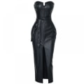 Pikkukuva 1 / 4: Rivet Drop Draped Dress Club Party Wear Female(Musta XL)