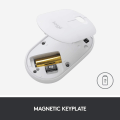 Miniatyrbillede 7 af 7: Logitech M350 Pebble trådløs mus med Bluetooth eller 2,4 GHz-modtager, lydløs, slank computermus med stille klik Black