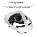 Miniatyrbilde 6 av 8: VR-hodeselestropp forlenger 3,5 til 4 timers spilletid VR-ladestropp med 6000 mAh batteripakke for Oculus Quest 2