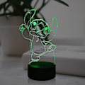 Miniatyrbilde 1 av 8: Lilo og Stitch Lampe for Soverom 3D Visuell Tegneserie LED Nattelys 7 Farger USB Berøringsfjernkontroll Endre Romdekorasjon Bord Stemnings Lava Baby Sove Lys