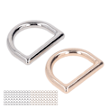 Miniatyrbillede 5 af 10: 120 stk. Metal D-ringe med stærk bæreevne Glattere overflader Guld Sølv Zink Legering D-formet spænde clips til DIY sæder Bælter
