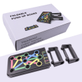 Miniatyrbillede 2 af 4: Push-up Bracket Board Folding Multi-funktionel 14-funktion Fitness Board Hjem Indendørs Sportsudstyr Abdominal Fitness