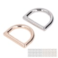 Miniatyrbillede 9 af 10: 120 stk. Metal D-ringe med stærk bæreevne Glattere overflader Guld Sølv Zink Legering D-formet spænde clips til DIY sæder Bælter