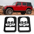 Miniatyrbild 5 av 11: 2 st Baklyktor Baklampa Skydd Dekoration Passar för Jeep Wrangler JK 2007-2017