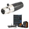Pikkukuva 2 / 6: 5 kpl 4-napainen naarasliitin Mini XLR -audiomikrofoniliitin
