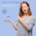 Pikkukuva 5 / 11: Langattomat nappikuulokkeet, Bluetooth 5.3 -kuulokkeet korvassa melunvaimennusmikrofonilla, nappikuulokkeet Stereo Bass, IP7 vedenpitävät urheilukuulokkeet, 32 tunnin toistoaika USB C Purple