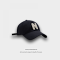Miniatyrbild 4 av 5: Hatt Brev Broderad Justerbar Baseballkeps White