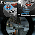 Miniatyrbild 6 av 7: Mobil spelkontroll för iPhone, Android, direkt spel, bärbar Bluetooth minikontroll spelkontroll joystick med magnetisk förvaring för iPhone 14 13 Black