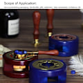 Miniatyrbillede 4 af 6: Voksforsegling Varmer Fint Håndværk Varmebestandig Ikke Varmt Holdbart Stempel Voks Komfur til DIY Kuverter Kort Gaver Red Furnace