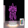 Miniatyrbild 1 av 8: Enhörning Drömfångare Kits 3D Illusion LED-ljus