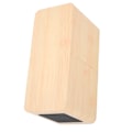 Pikkukuva 4 / 10: Monitoiminen puinen 2000mAh minikellokaiutin langaton Bluetooth-kello stereokaiutin (keltainen puu punainen valo)