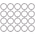 Miniatyrbillede 4 af 5: 20 stk. metalringe 4x32mm jern robuste holdbare multifunktionelle udsøgte metal O-ringe Gray