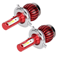 Pikkukuva 2 / 11: 2 kpl FS35 H4 6000K/8000K 36W Auton COB LED-ajovalot 8000LM Sumuvalot