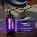 Miniatyrbillede 8 af 9: Elektrisk fluedræberlampe 110V 220V PP USB genopladelig lydløs fluelampe til indendørs og udendørs brug