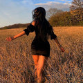 Miniatyrbillede 5 af 9: Elegant Off Shoulder Bodycon Festkjole (Sort L)