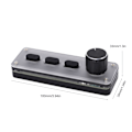 Miniatyrbilde 4 av 5: Enhånds mekanisk spilltastatur 3 taster Bluetooth Multifunksjon Plug and Play for Office Gaming Lab Recording Studio