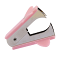 Miniatyrbillede 4 af 10: Hæfteklammefjerner Bærbar Effektiv Fjernelse Ergonomisk Design Hæfteklammeaftrækker til Kontor Finansafdelinger Sakura Pink