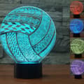 3D Volleyball Natlampe Bord Skrivebord Optisk Illusion Lamper
