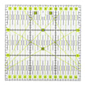 Miniatyrbilde 1 av 10: Akryl Quilters Lineal Dobbelt Fargede Rutenett Linjer Klar Merke Firkant Quilting Sy Lineal