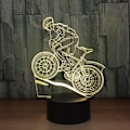 Miniatyrbild 3 av 8: Mountainbike USB 3D LED-lampa - Perfekt för idrottsälskare - 7 färger