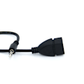 Miniatyrbillede 2 af 5: 0,18 m USB hun til 3,5 han lyd stik bilnavigation/lyd AUX adapter kabel GPS, 3-pak