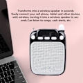 Miniatyrbilde 4 av 10: Bærbar trådløs stemmeforsterker med mikrofonhodetelefoner for lærere og guider Black