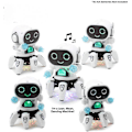 Miniatyrbild 2 av 5: Pioneer Dansande Robot - Gående Dansande Elektronisk Robotleksak för Barn med Disco Blixtljus och Dansmusik - Batteridriven White