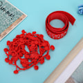Miniatyrbild 8 av 9: 2 st 25 mm band/10 mm bolltryck band DIY presentförpackningsmaterial klädnad prydnad tillbehör Typ 1