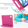 Miniatyrbilde 5 av 6: Barnetui til iPad Pro 11 2024 (M4) Støtsikkert etui med pennholder, Techcircle håndtakstativ lett EVA-skum støtfanger beskyttende Ru Rose iPad proair 11
