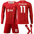 Pikkukuva 1 / 5: 24/25 Jalkapallosetti lapsille, verryttelypuku pojille, Liverpool NO.11 M.Salah jalkapallojoukkueen pelipaita, pitkät verryttelypaidat ja shortsit S