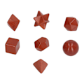 Miniatyrbild 10 av 10: 7 st chakra kristaller utsökta geometriska kristallstenar chakra healing kristaller kit för meditation hem inredning röd