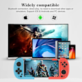 Miniatyrbild 2 av 8: Mobil spelkontroll för iPhone, Android, PC, direkt spel, bärbar mini Bluetooth-kontroll Gamepad Joystick med magnetisk förvaring för iPhone 1 Blue+Red