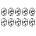 Pikkukuva 1 / 10: 10 kpl kynsitimantteja 10x14mm soikea kynnetön reuna irrotettavat vaatteet laukut kengät hatut käsin ommellut tarvikkeet (valkoinen)