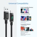 Miniatyrbilde 5 av 5: USB C-kabel, 1,2 m 40 W/5 A PD hurtigladekabel Type-C med LE
