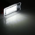 Miniatyrbilde 3 av 6: Høy Lysstyrke 18 LED Nummerplate Lys Lampe For Audi A3 S3 A4 S4 B6 B7 A6 C6 (Svart)