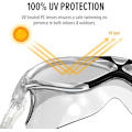 Miniatyrbild 5 av 7: OutdoorMaster Simmask - Bred Synfält Simmask & Glasögon Anti-imma Vattentät L.Blå Black