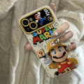 Miniatyrbild 4 av 5: 2024 Nytt Estetiskt Telefonfodral för iPhone, Mario Telefonfodral för Flickor Kvinnor Cool Trendig Design Mjuk TPU Presentfodral för iPhone Black iPhone 15 Pro