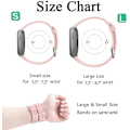 Pikkukuva 6 / 6: Älykellon ranneke sopii Fitbit versa älykellolle, versa 2 ja versa Lite se -kelloille naisille ja miehille (Pink-S)