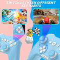 Miniatyrbilde 2 av 7: Bluetooth-kontroller for Switch/Mac/PC/Steam/mobiltelefon/iOS/Android//TV/iPad/bord/Apple Arcade MFi-spill, trådløs Switch Pro-kontroller med justerbar Blue