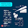 Miniatyrbild 5 av 5: Omron MC-246 (MC246) 60-sekunders digital styv termometer