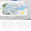 Miniatyrbillede 1 af 5: 2 stk. DIY silikone støbeform håndlavet paletform oval form maleri kunst håndværk forsyninger