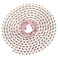 Miniatyrbillede 3 af 10: 2,8 mm DIY Diamant Mesh Wrap Rulle Blanke Krystal Rhinestones Bånd Dekoration (Lyselilla)