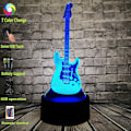 Miniatyrbild 2 av 8: Musiker Unik Musik Gitarr Modell Bas Lava 3D Visuell LED