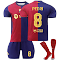 Pikkukuva 1 / 2: 24-25 Barcelona kotipeli jalkapallopaidat Lasten jalkapalloasu No.8 Pedri XXXL