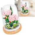 Miniatyrbild 2 av 5: Växtbyggstenar Miniatyr DIY Byggstenar Bukett Krukväxter Prydnader Dekoration Leksaker med Skyddande Överdrag Carnation