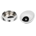 Miniatyrbilde 4 av 9: 2 stk bordgrommet skrivebord borduttak kabel ledningshull sinklegering toppdeksel 58mm
